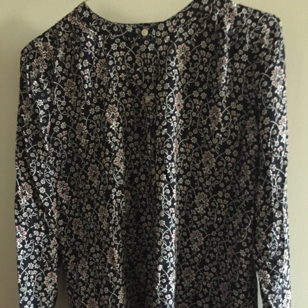 Black Floral Blouse